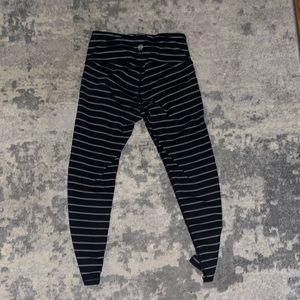 athleta capri striped leggings xxs